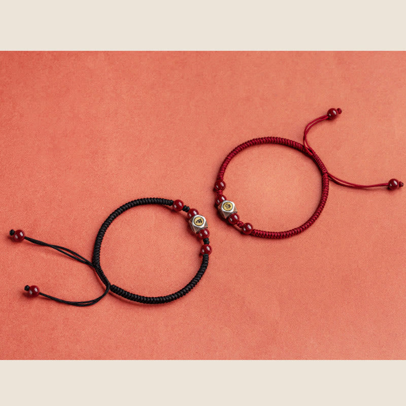 Buddha Stones 925 Sterling Silver Chinese Zodiac Natal Buddha Cinnabar Calm Bracelet - image 26