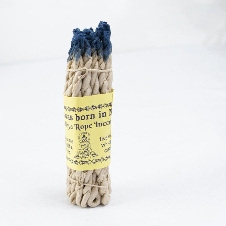 Nepal Rope Incense Purify Healing Meditation Incense - Blue 25Pcs Incense(10cm/Stick) - image 5