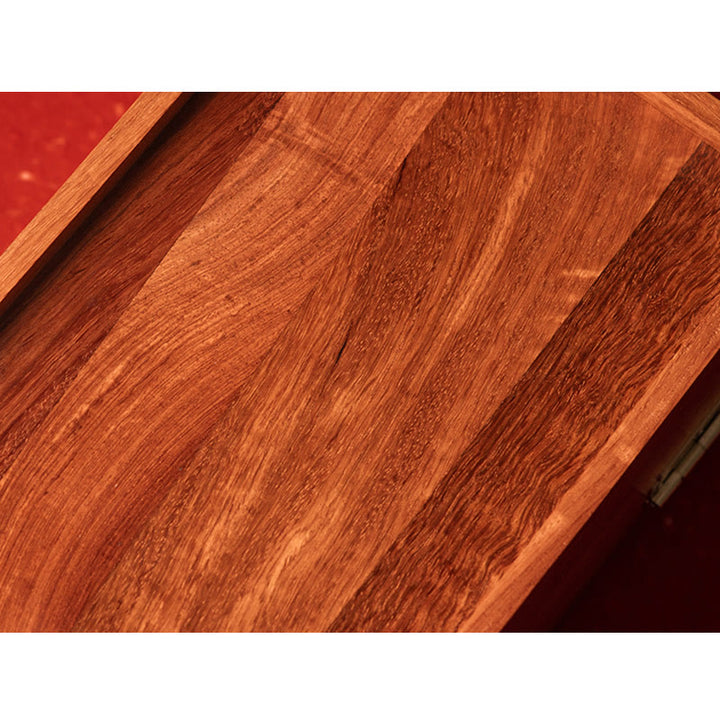 Antique Handmade Rosewood Jewelry Storage Box Lockable Large Double Layer Flower Wooden Gift Organizer Box