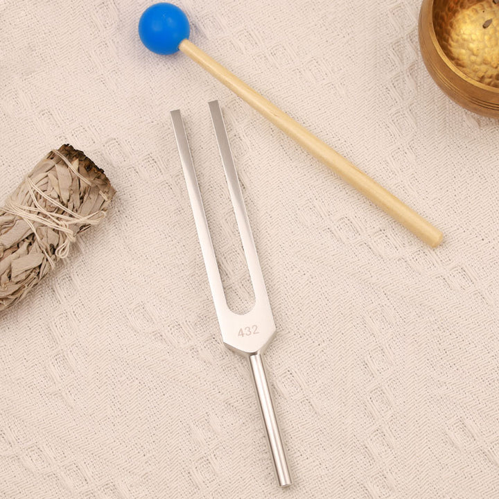 Tuning Fork 432HZ Aluminum Alloy with Hammer for Mind and Spirit Healing