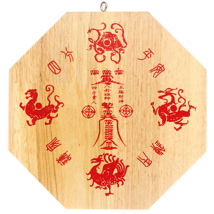 Feng Shui Bagua Map Peach Wood Balance Energy Map Mirror