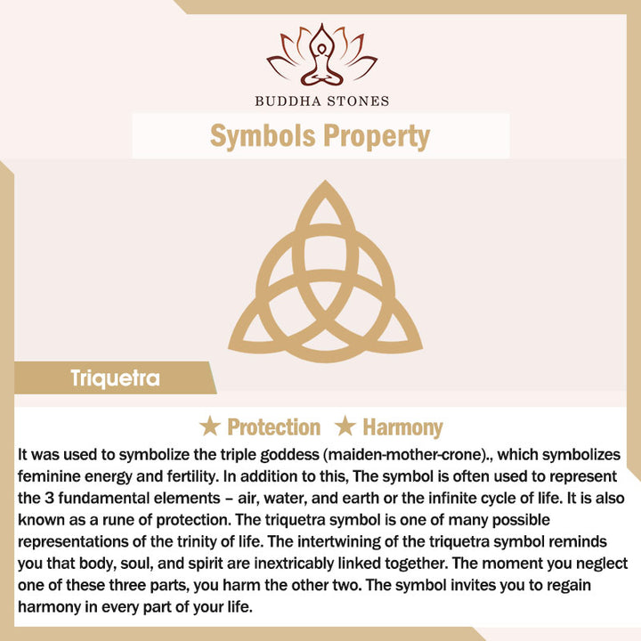 Buddha Stones  Triangle Knot Triquetra Titanium Steel Calm Rotatable Ring