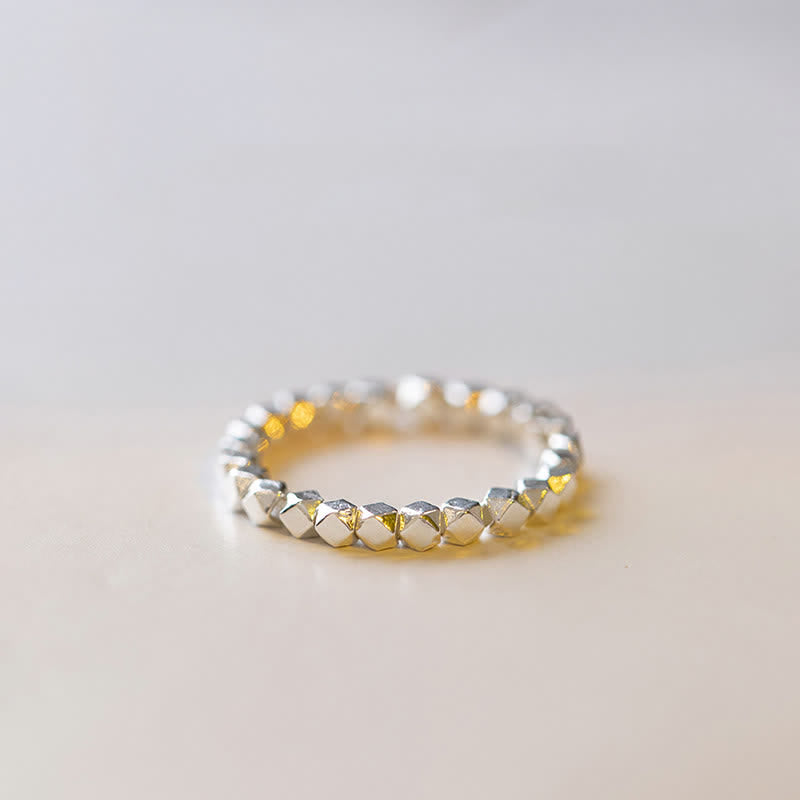 925 Sterling Silver Beaded Blessing Ring