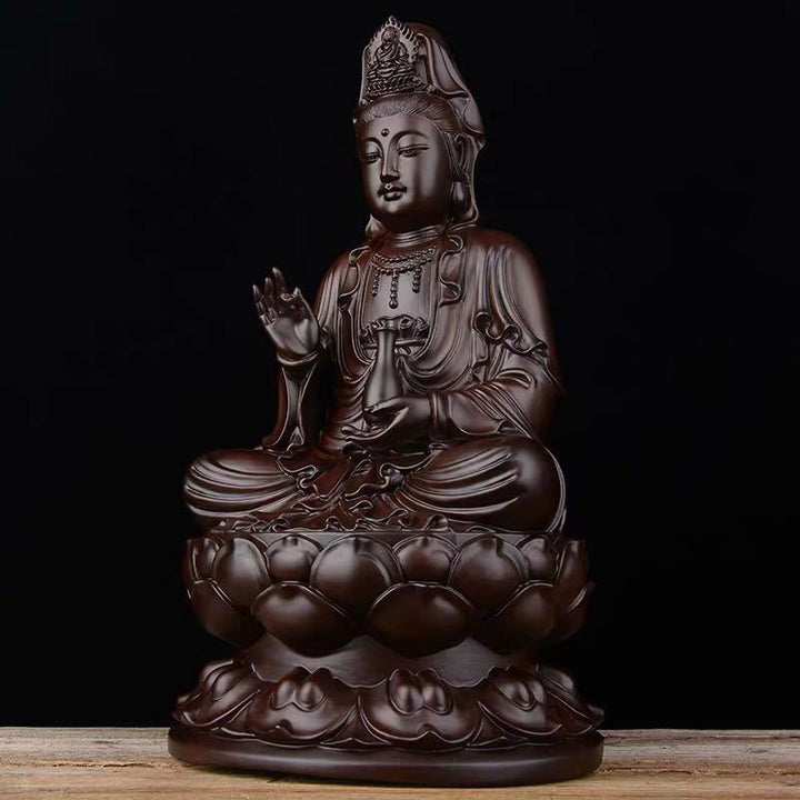 Avalokitesvara Ebony Lotus Harmony Blessing Home Decoration - image 2