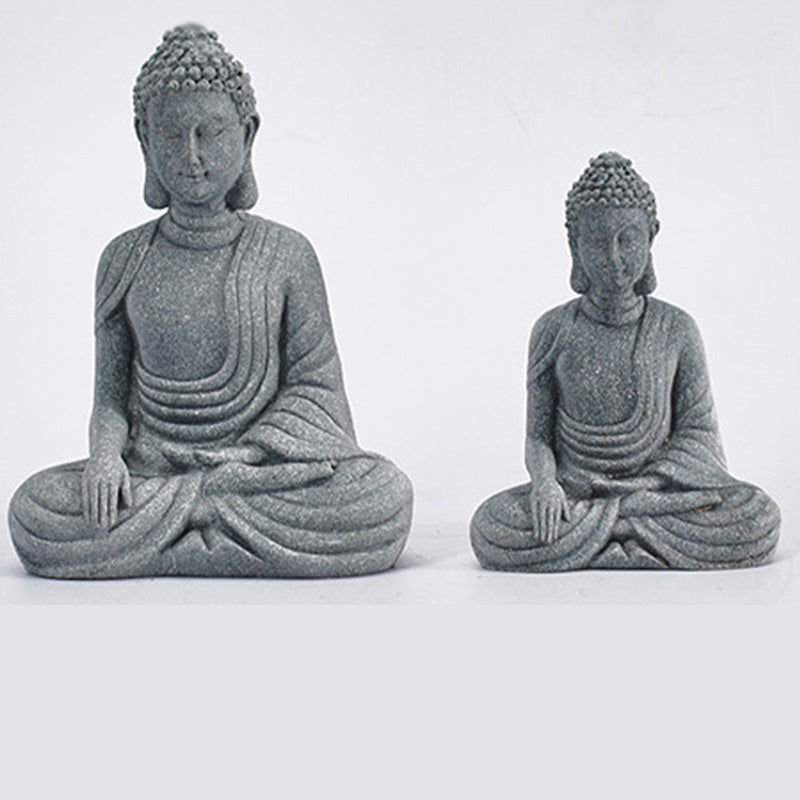 Buddha Stones Sitting Meditation Buddha Blessing Compassion Decoration - image 6