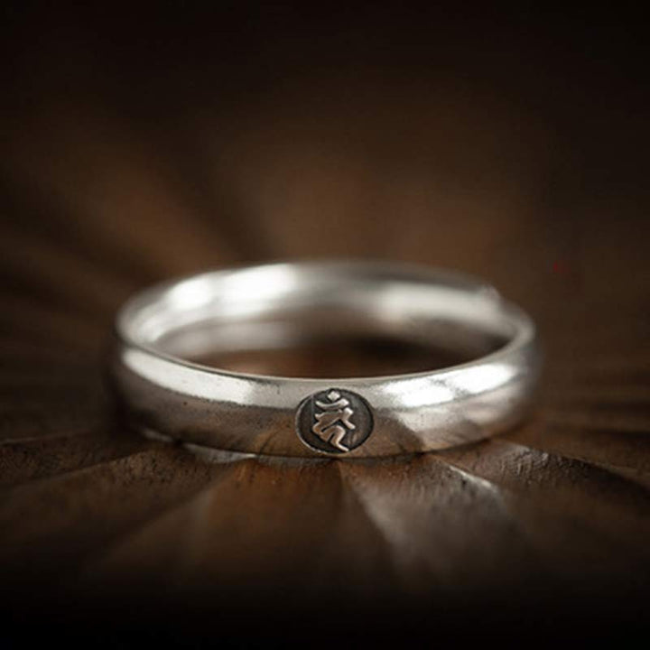 Buddha Stones 925 Sterling Silver Chinese Zodiac Natal Buddha Blessing Couple Ring - image 23