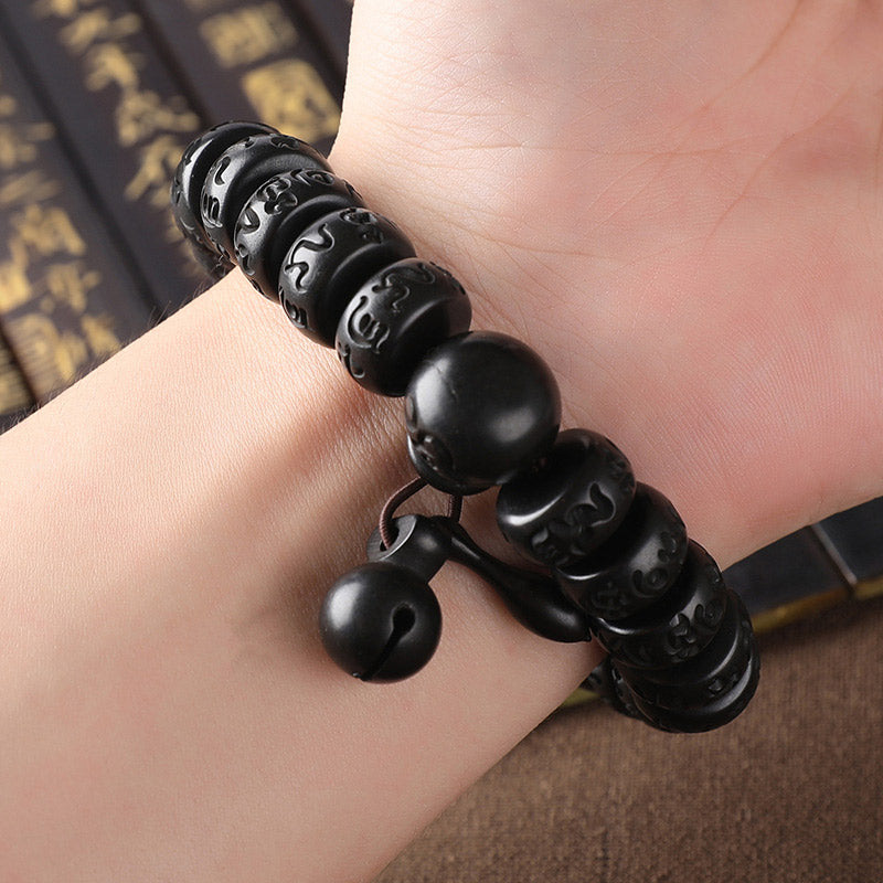 Buddha Stones Tibetan Lightning Strike Wood Protection Bracelet - image 5