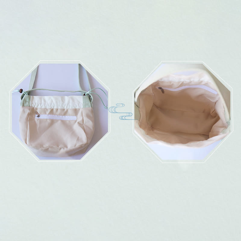 Buddha Stones Handmade Embroidered Flowers Canvas Tote Shoulder Bag Handbag - image 12