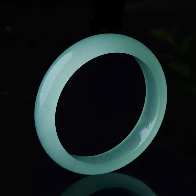 Buddha Stones Natural Jade Luck Healing Prosperity Bangle Bracelet - image 12