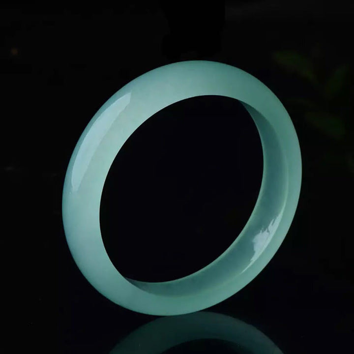 Buddha Stones Natural Jade Luck Healing Prosperity Bangle Bracelet - image 12