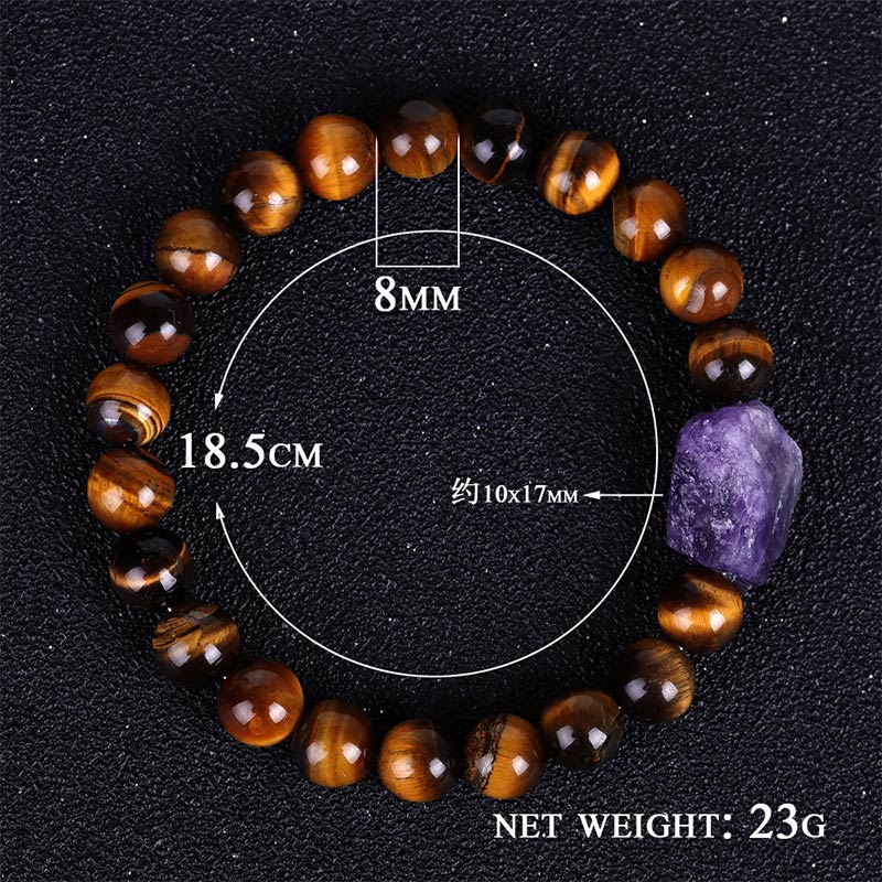 Tibetan Tiger's Eye Stone Protection Bracelet