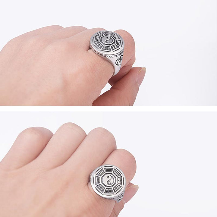 Yin Yang Balance Adjustable Ring - image 5