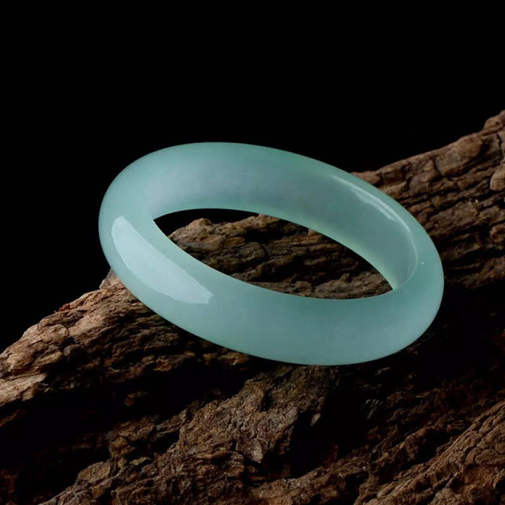 Buddha Stones Natural Jade Luck Healing Prosperity Bangle Bracelet - image 13