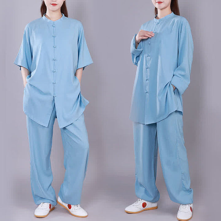 Tai Chi Qigong Meditation Prayer Spiritual Zen Practice Unisex Cotton Linen Clothing Set - image 16