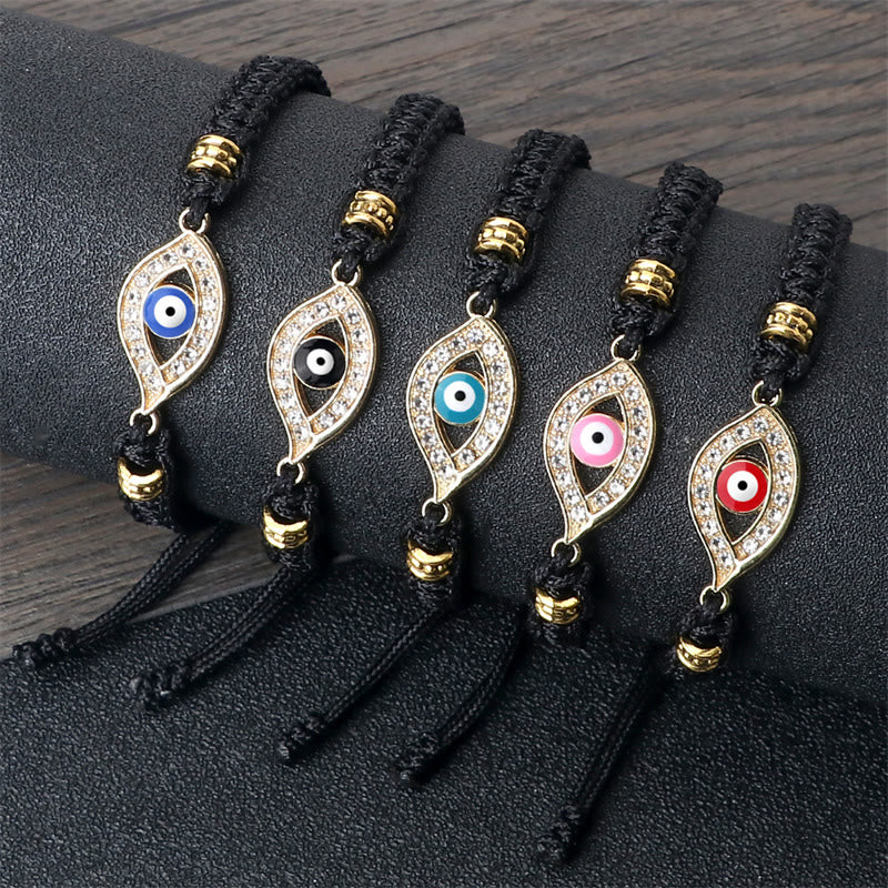 Buddha Stones Evil Eye Keep Away Evil Spirits String Bracelet