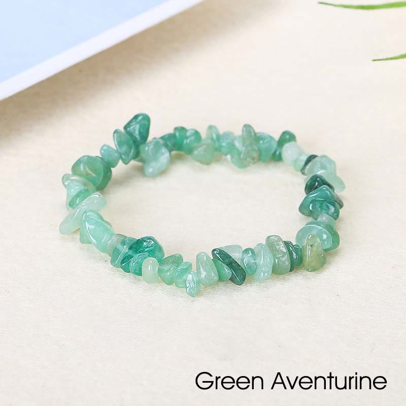 Natural Irregular Shape Crystal Stone Warmth Soothing Bracelet - Green Aventurine(Wrist Circumference: 15-18cm) - image 70