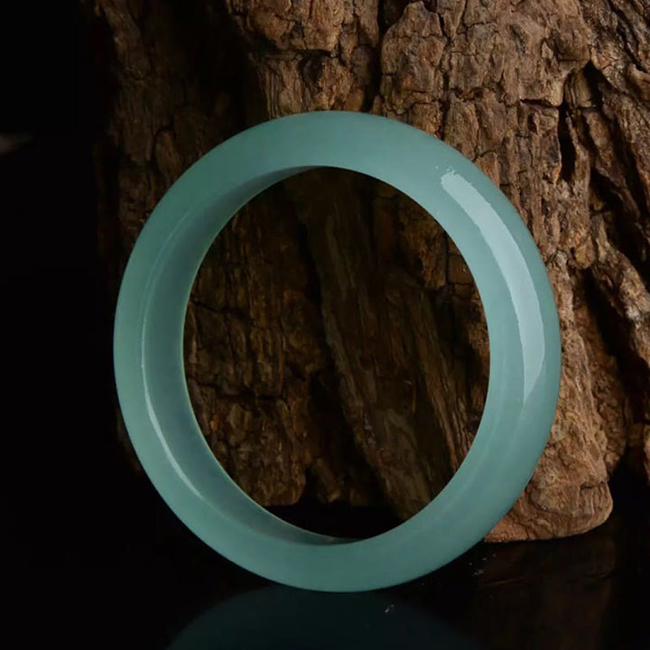 Buddha Stones Natural Jade Luck Healing Prosperity Bangle Bracelet - image 11