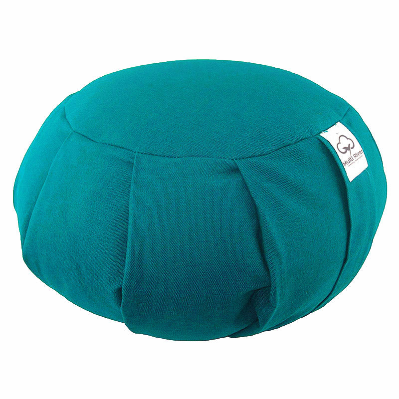 Buddha Stones Cotton Buckwheat Husks Meditation Seat Cushion Home Decoration - 36cm*15cm - CadetBlue - image 7