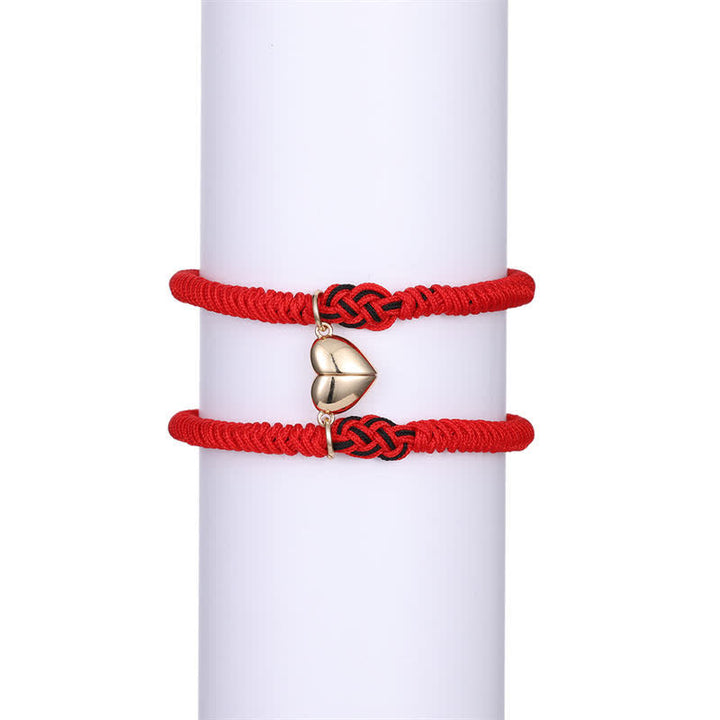 Buddha Stones 2Pcs Tibetan Luck Chinese Knot Protection String Bracelet