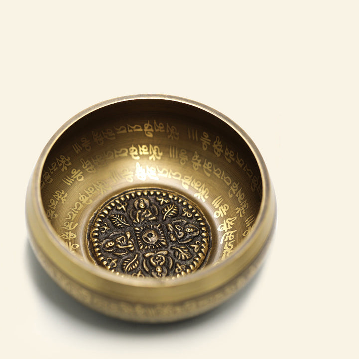 Buddha Stones Tibetan Sound Bowl Handcrafted for Yoga Mindfulness and Meditation Singing Bowl Set - image 11