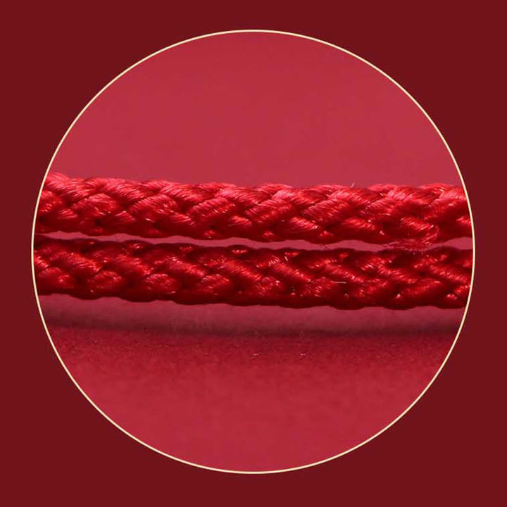 Buddha Stones 925 Sterling Silver PiXiu Fu Character Wealth Luck Handmade Braided Bracelet - image 4