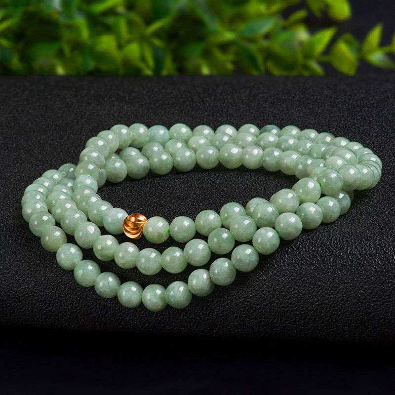108 Beads Jade Luck Bracelet Mala - image 6