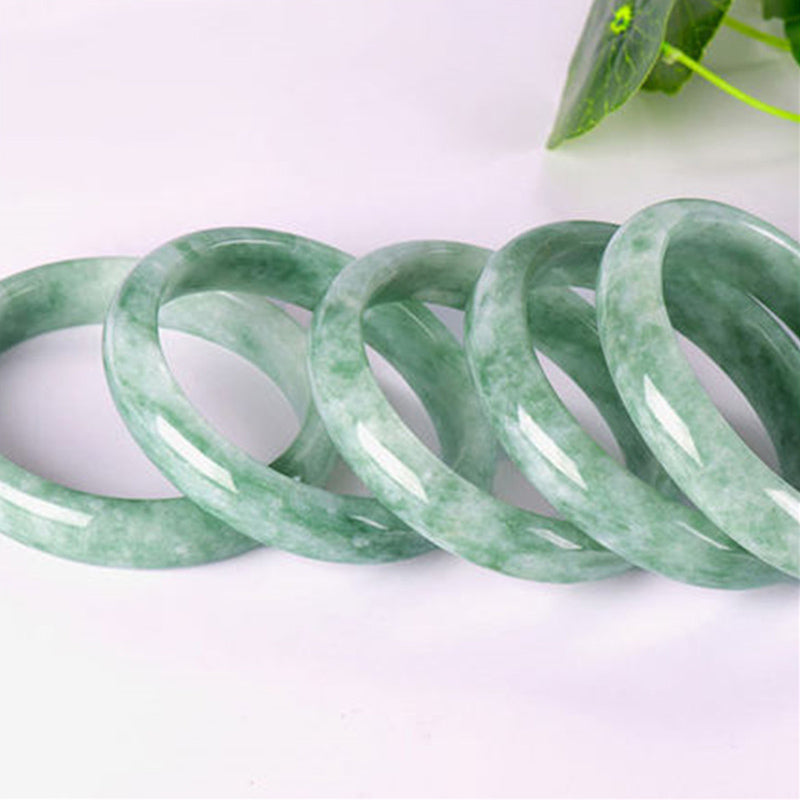 Buddha Stones Natural Jade Prosperity Bangle Bracelet - image 4