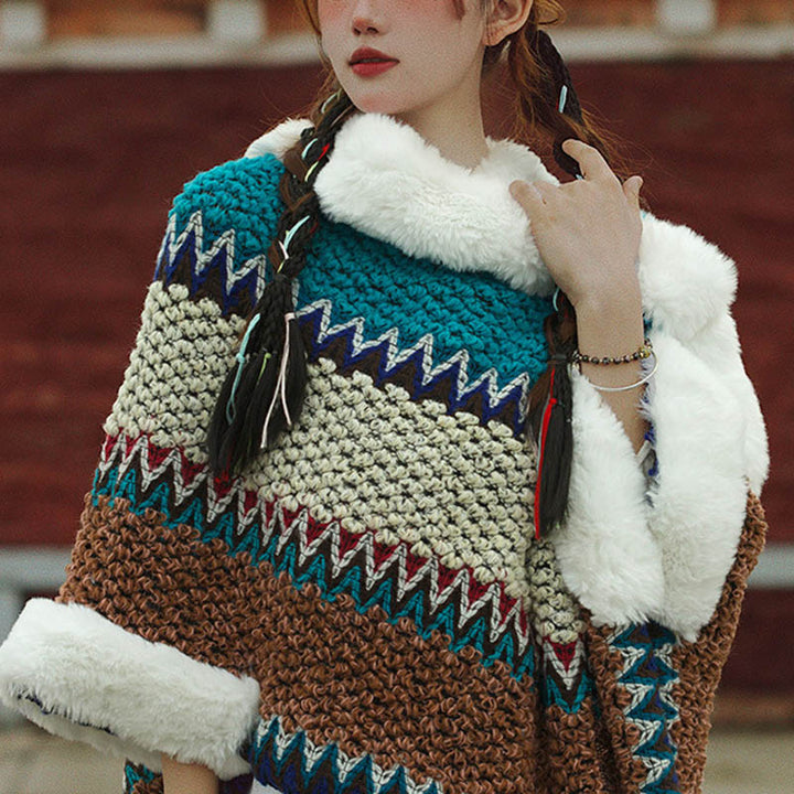 Buddha Stones Tibetan Multicolored Striped Shawl Winter Cozy Travel Scarf Wrap - image 46