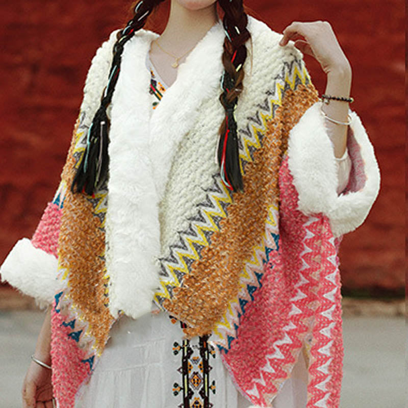 Buddha Stones Tibetan Multicolored Striped Shawl Winter Cozy Travel Scarf Wrap - image 16