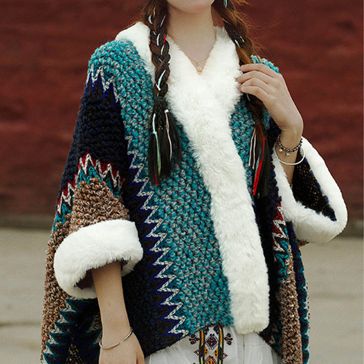 Buddha Stones Tibetan Multicolored Striped Shawl Winter Cozy Travel Scarf Wrap - image 30