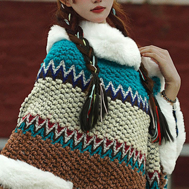 Buddha Stones Tibetan Multicolored Striped Shawl Winter Cozy Travel Scarf Wrap - image 47