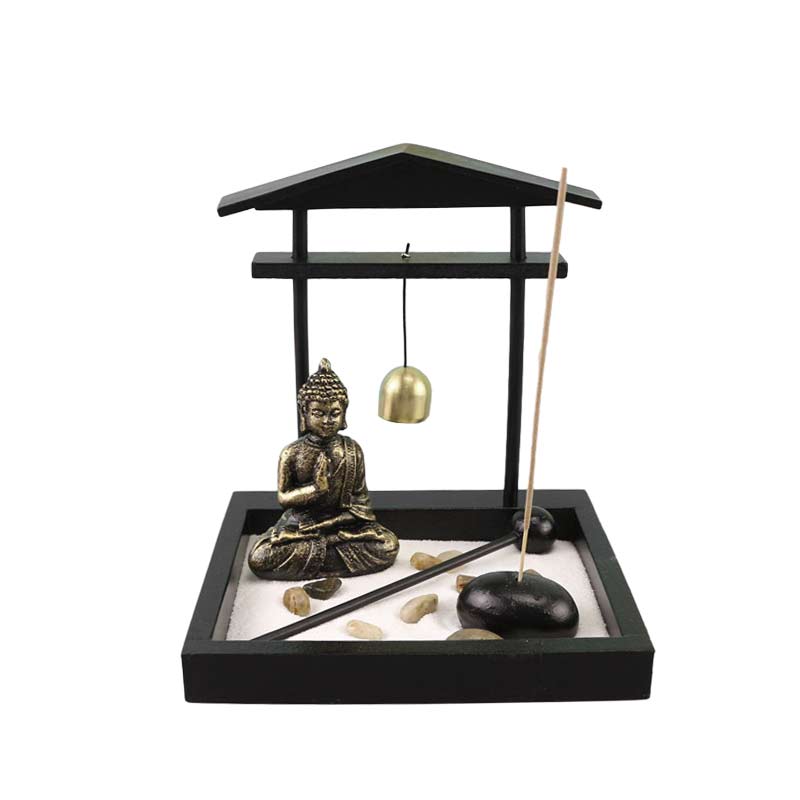 Buddha Statue Rocks Meditation Peace Zen Garden Set Home Decoration - Buddha Symbol(Compassion♥Serenity) - image 0