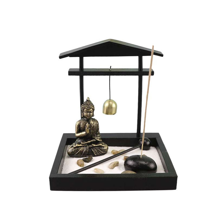 Buddha Statue Rocks Meditation Peace Zen Garden Set Home Decoration - Buddha Symbol(Compassion♥Serenity) - image 0