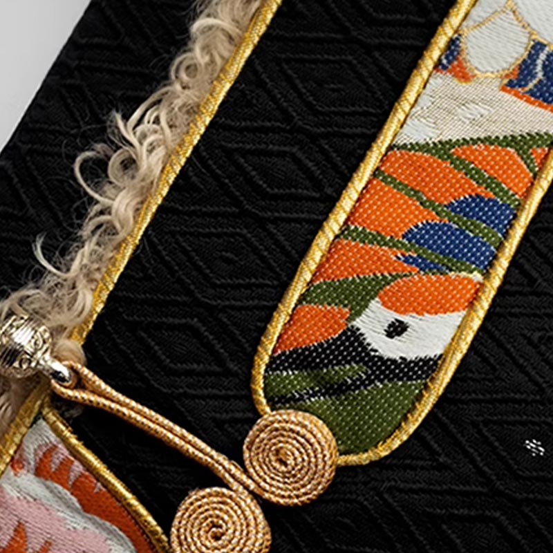 Buddha Stones Tibetan Clothing Lhasa Fleece Lined Top Winter Women Clothing - image 13