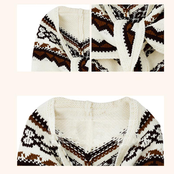 Buddha Stones Tibetan Triangular Shawl Striped Tassels Winter Cozy Travel Scarf Wrap - image 11