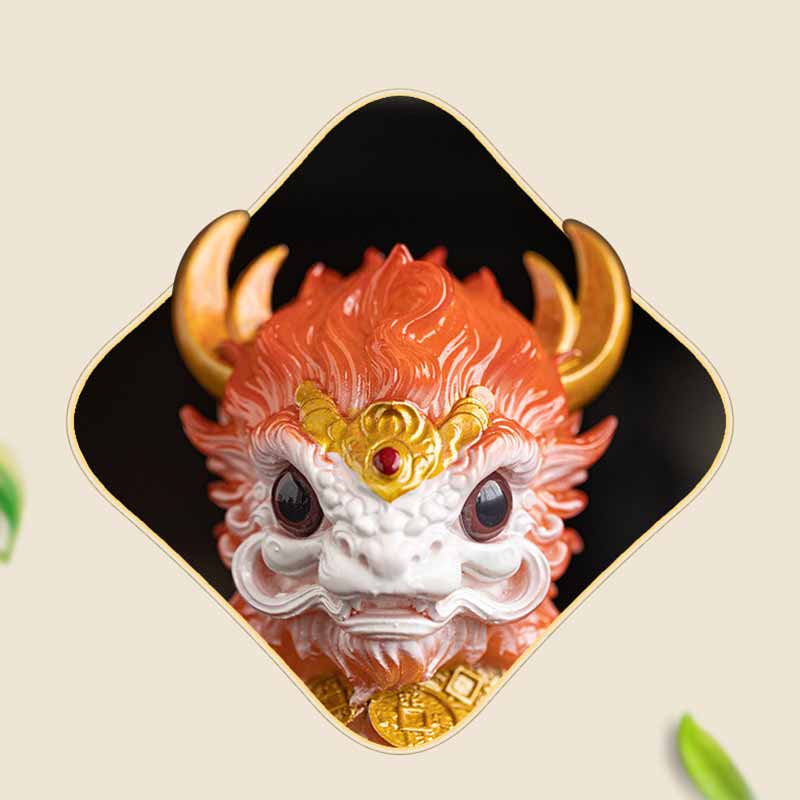 Buddha Stones Color Changing Small Kirin Resin Tea Pet Home Figurine Decoration - image 27