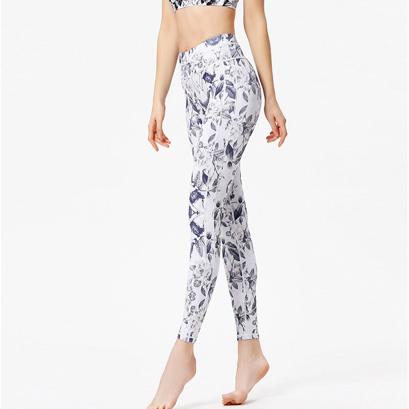 Buddha Stones Flowers Leaves Pants Sports Fitness Yoga Leggings Women's Yoga Pants - image 6