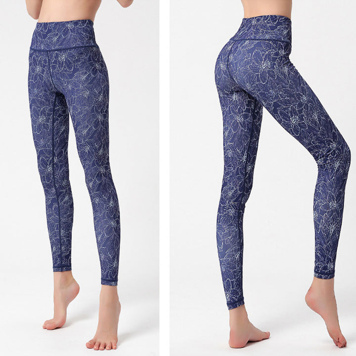 Buddha Stones Flowers Leaves Birds Pants Sports Fitness Yoga Leggings Women's Yoga Pants - image 17
