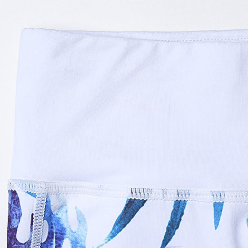 Buddha Stones 2Pcs Sunflower Flowers Leaves Top Pants Sports Fitness Yoga Women's Yoga Sets - image 18