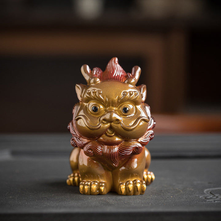 Buddha Stones Color Changing Small PiXiu Resin Tea Pet Wealth Home Figurine Decoration - image 3