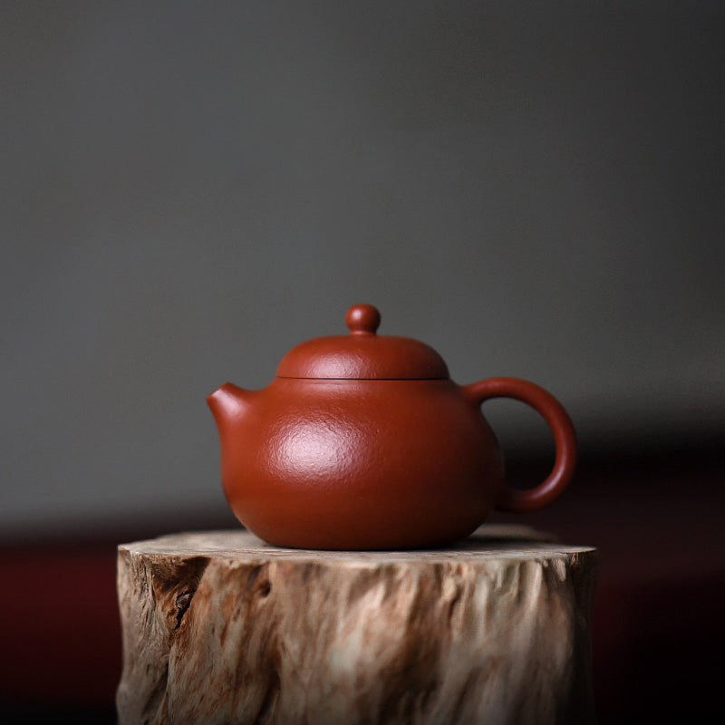 Buddha Stones Yixing All Handmade Wen Dan Brown Purple Clay Kung Fu Teapot - Large 14cm*5.3cm*210ml - image 0