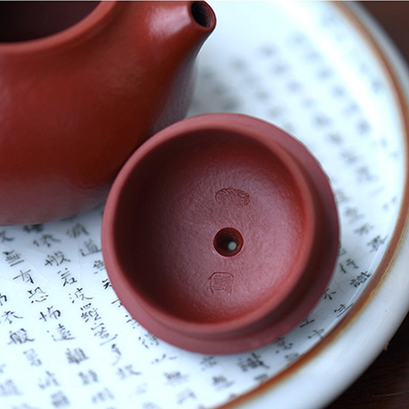 Buddha Stones Yixing All Handmade Wen Dan Brown Purple Clay Kung Fu Teapot - image 6