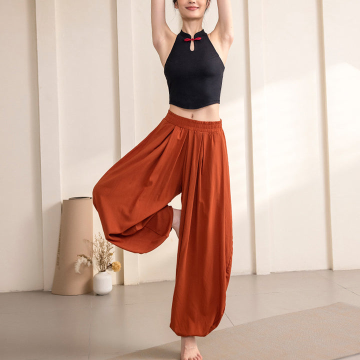 Buddha Stones Simple Design Trousers Sports Fitness Yoga Women's Yoga Pants - image 2