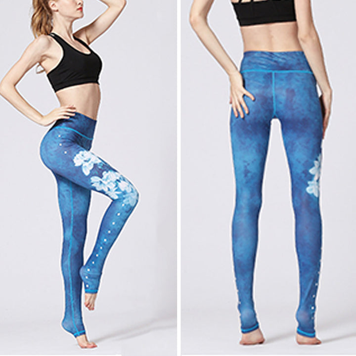 Buddha Stones Lotus Flower Floral Print Design Pants Sports Fitness Yoga Leggings Women's Yoga Pants - image 4