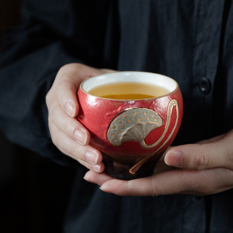 Buddha Stones Lotus Pod Engraved Teacup Kung Fu Tea Cup - image 5