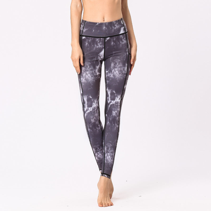 Buddha Stones Colorful Print Pants Sports Exercise Fitness Leggings Women's Yoga Pants - Black White - US8-10，UK/AU12-14，EU40-42 (XL) - image 5
