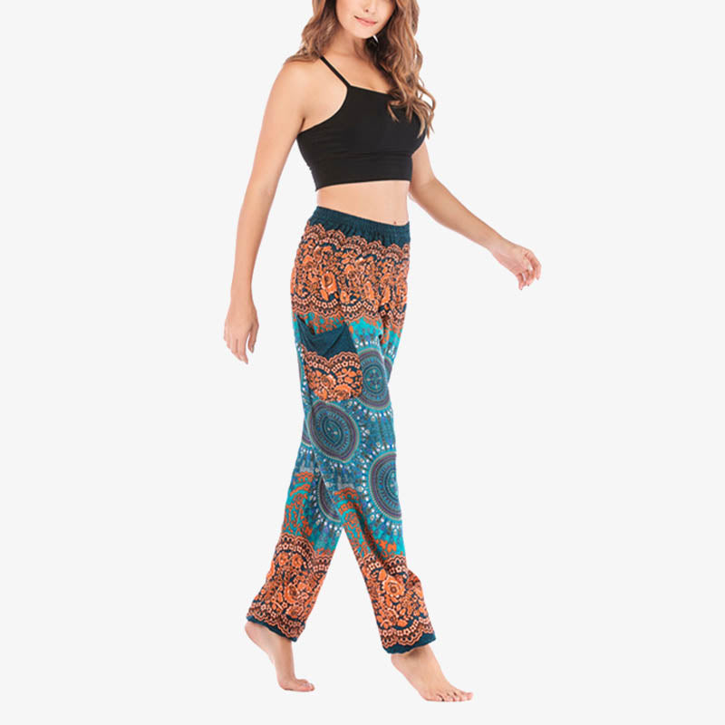 Buddha Stones Boho Loose Harem Trousers Women's Yoga Pants - image 38
