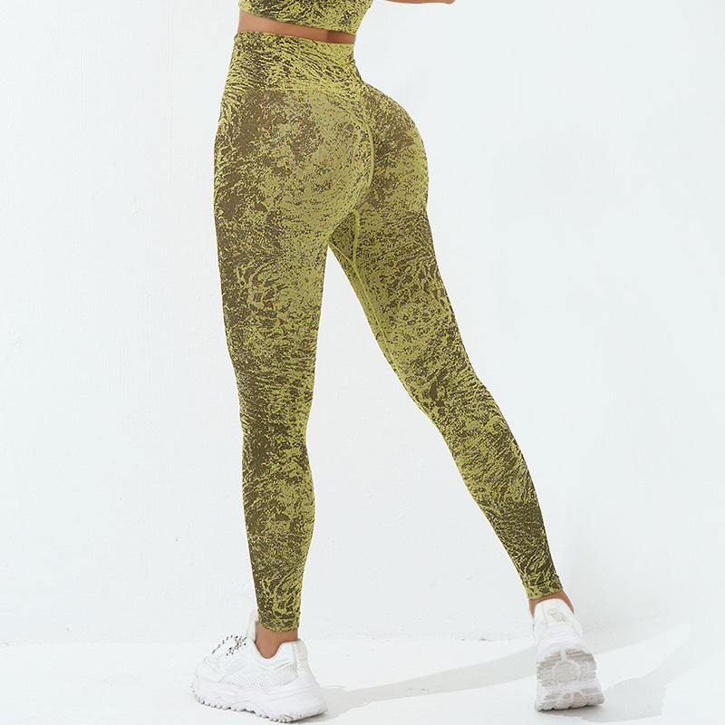 Buddha Stones Seamless Fitness Crop Tank Top High Waist Leggings Pants Sports Gym Yoga Outfits - Leggings - Light Green - US6，UK/AU10，EU38 (L)  - image 28