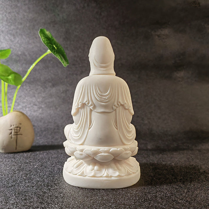 Buddha Stones Mini Ivory Fruit Tathagata Buddha Lotus Kwan Yin Avalokitesvara Manjusri Samantabhadra Serenity Desk Decoration - image 19