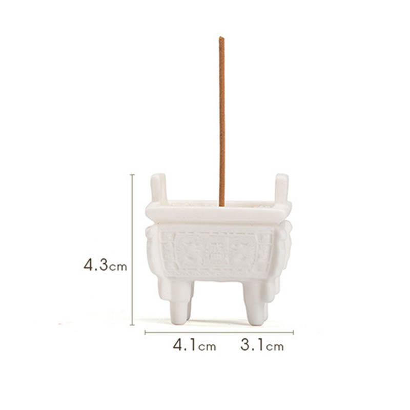 Buddha Stones Prosperous Dragon Double Lion Ears Pattern Healing Ceramic Incense Burner Decoration - image 15